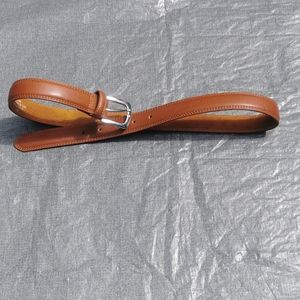 Enzio brown 1 inch belt. PU/split leather Size 32 Italian Style Collection BROWN